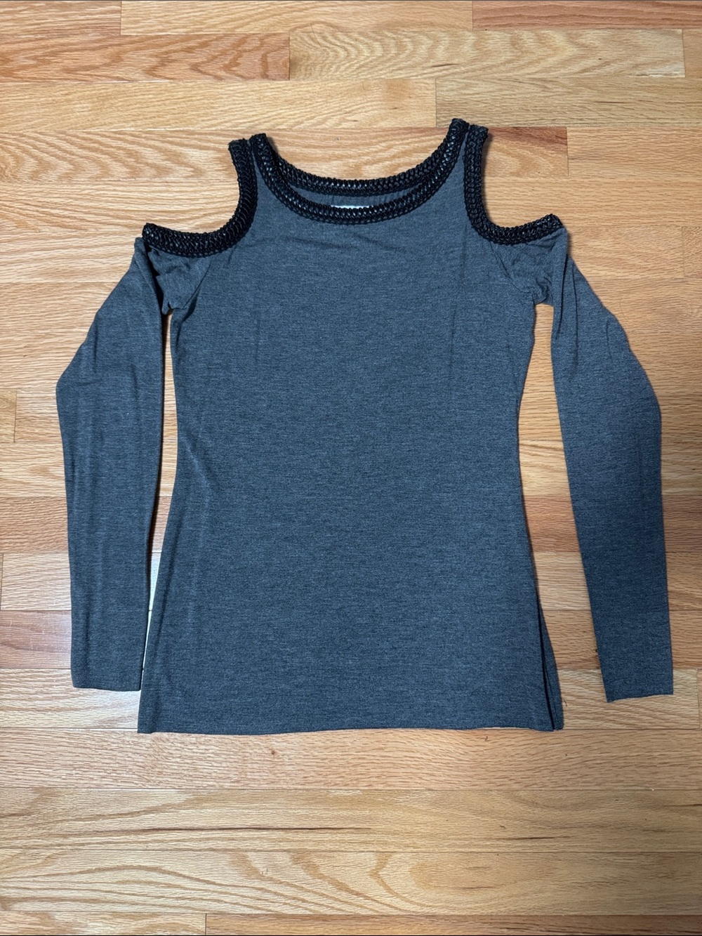 Bailey 44 Cold Shoulder Top with Leather Stitch, Women’s Size XS